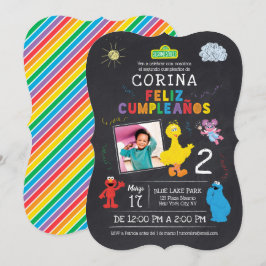 Invitación de cumpleaños de Plaza Sésamo