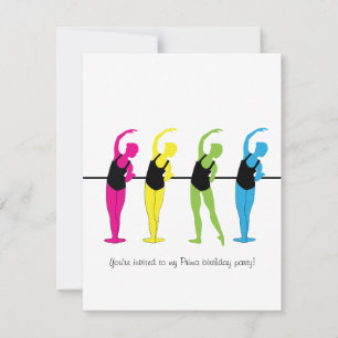 Invitación de cumpleaños de Prima Ballerina