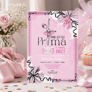 Invitación de cumpleaños de Prima Ballerina