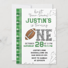 Invitación de cumpleaños de primer año