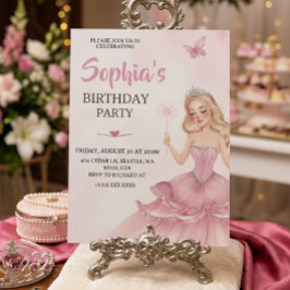 Invitación de cumpleaños de princesa