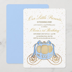 Invitación de cumpleaños de princesa, Carruaje de 
