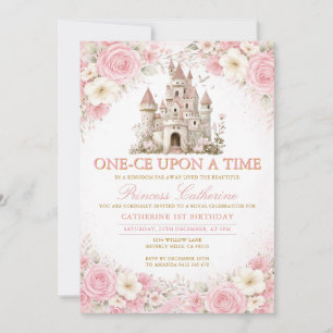 Invitación de cumpleaños de princesa Castillo de R
