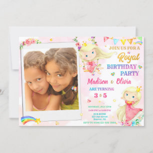 Invitación de cumpleaños de Princesa de Foto cumpl