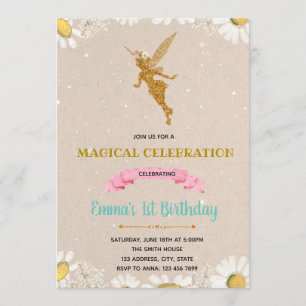 Invitación de cumpleaños de princesa encantada
