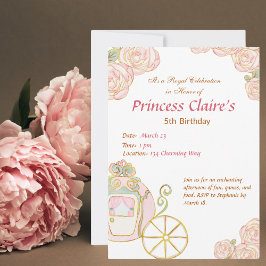 Invitación de cumpleaños de princesa encantadora