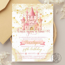 Invitación de cumpleaños de princesa Érase una vez