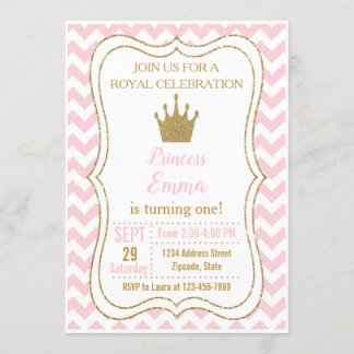 Invitación de cumpleaños de princesa, Invitación d