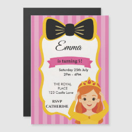 Invitación de cumpleaños de Princesa Rosa | zazzle