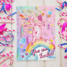Invitación de cumpleaños de Princess Magical Unico