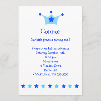 invitación de cumpleaños de principito