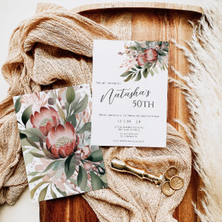 Invitación de cumpleaños de Protea