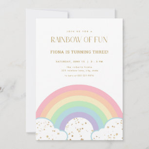 Invitación de cumpleaños de purpurina Gold y Paste