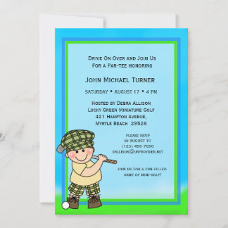 Invitación de cumpleaños de Putt Putt Golf