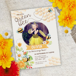 Invitación de cumpleaños de Queen Bee
