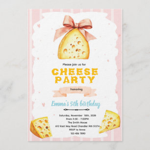 invitación de cumpleaños de queso