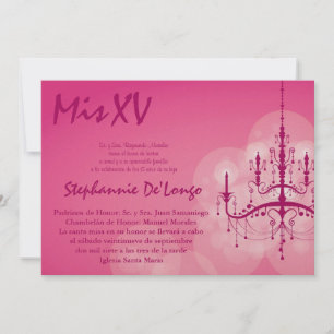 Invitación de cumpleaños de Quinceanera