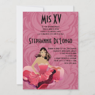 Invitación de cumpleaños de Quinceanera, Chica de