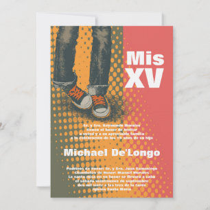 Invitación de cumpleaños de Quinceanera de verano 