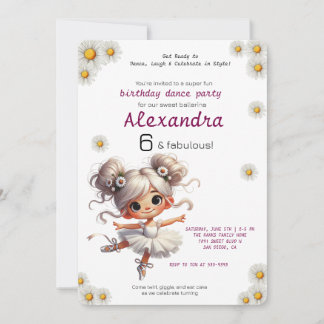 Invitación de cumpleaños de Quirky chica