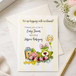Invitación de Cumpleaños de Rana Niña Caprichosa