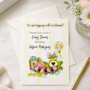 Invitación de Cumpleaños de Rana Niña Caprichosa 