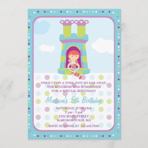 Invitación de cumpleaños de Rapunzel
