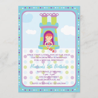 Invitación de cumpleaños de Rapunzel