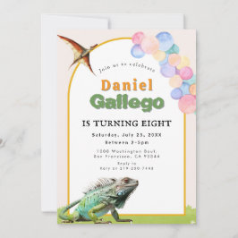 Invitación de cumpleaños de Reptile