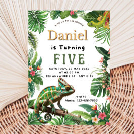 Invitación de cumpleaños de Reptile