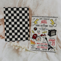 Invitación de cumpleaños de Rock & Roll - Cumpleañ