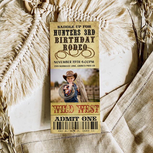 Invitación de cumpleaños de rodeo (Subido por el creador)