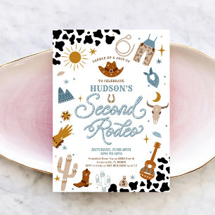 Invitación de Cumpleaños de Rodeo Tema Occidental