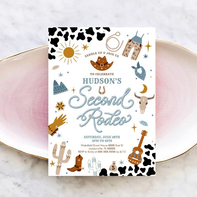 Invitación de Cumpleaños de Rodeo Tema Occidental (Subido por el creador)