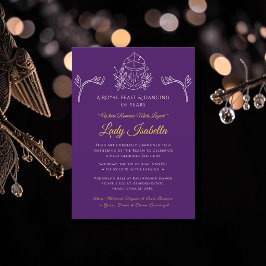 Invitación de Cumpleaños de Romance Medieval de Fa