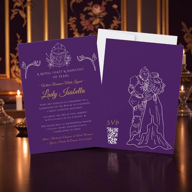 Invitación de cumpleaños de Romance Medieval Fanta (Subido por el creador)