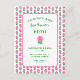 Invitación de cumpleaños de Rosa Rosa