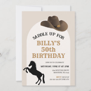Invitación de cumpleaños de Saddle Up Country