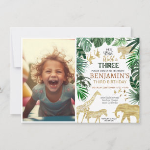 Invitación de cumpleaños de Safari