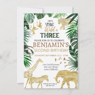 Invitación de cumpleaños de Safari