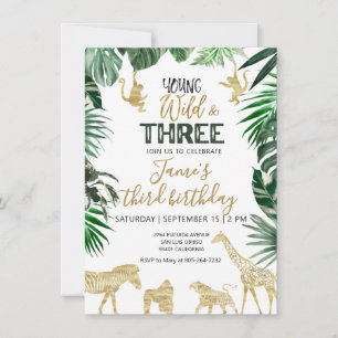 Invitación de cumpleaños de Safari