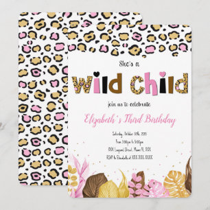 Invitación de cumpleaños de safari