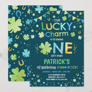 Invitación de cumpleaños de San Patricio encanto
