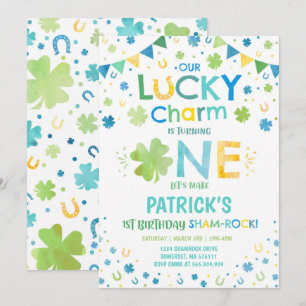 Invitación de cumpleaños de San Patricio encanto