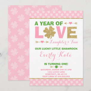 Invitación de cumpleaños de San Patricio Pequeño S