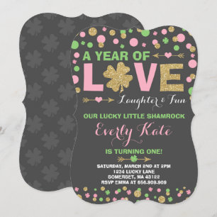 Invitación de cumpleaños de San Patricio Pequeño S