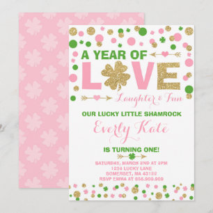 Invitación de cumpleaños de San Patricio Pequeño S