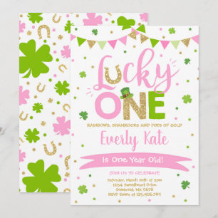 Invitación de cumpleaños de San Patricio, un Fiest