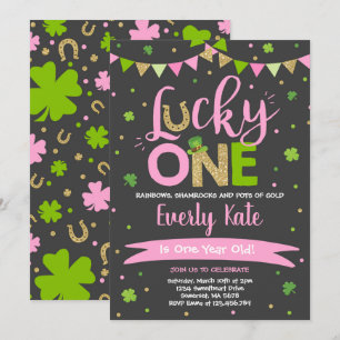Invitación de cumpleaños de San Patricio, un Fiest