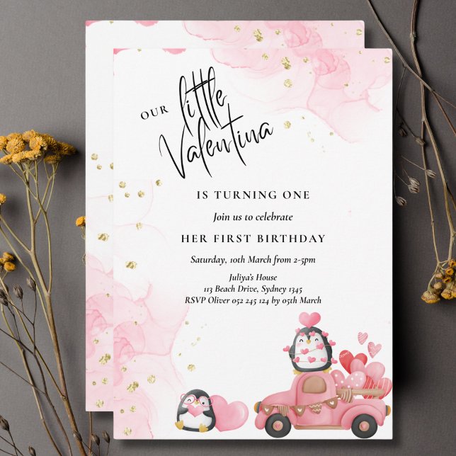 Invitación de cumpleaños de San Valentín (Subido por el creador)
